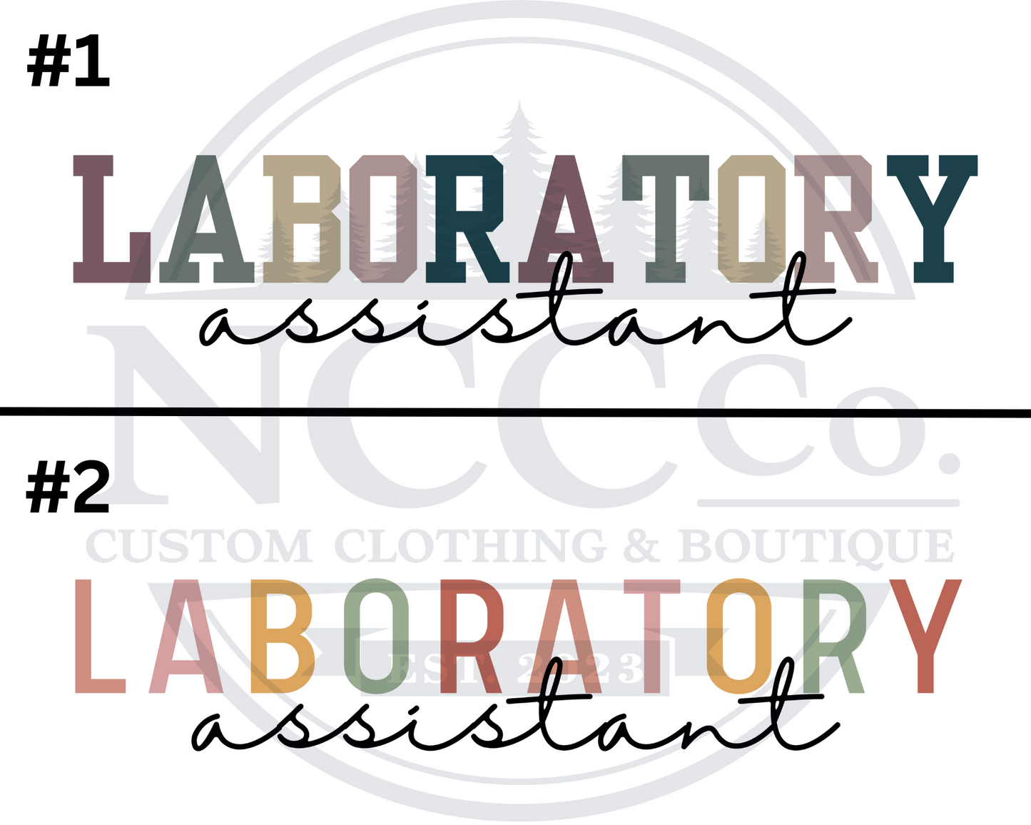 Lab Assistant - Centre Chest Designs