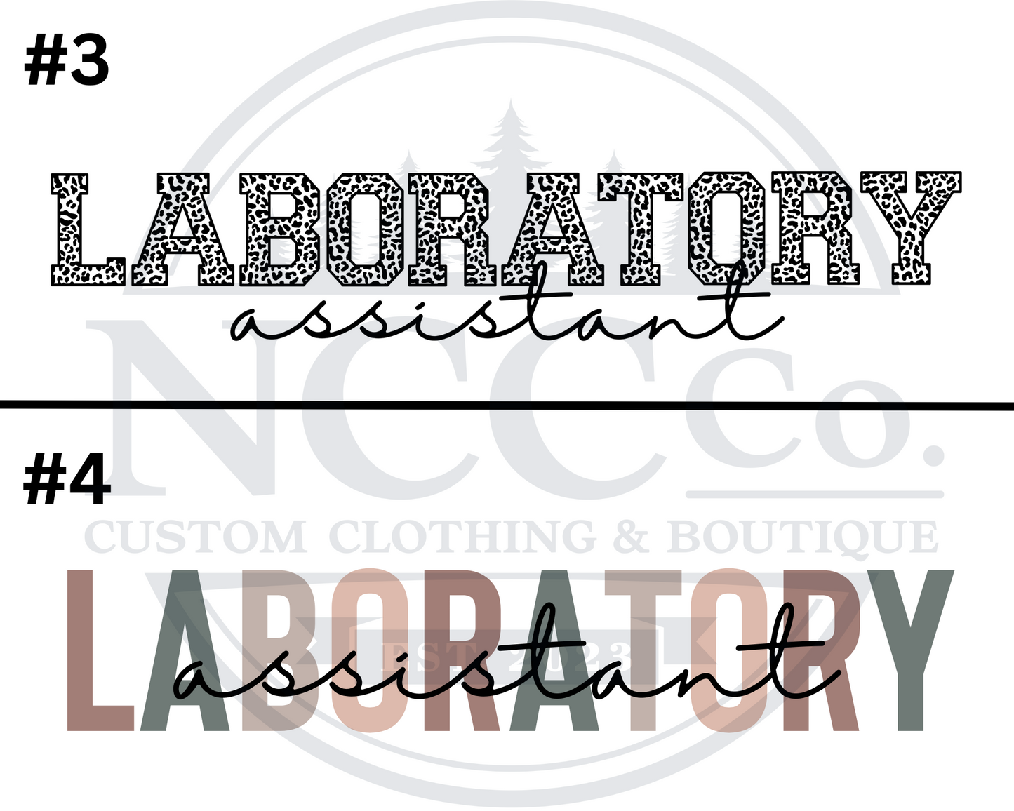 Lab Assistant - Centre Chest Designs