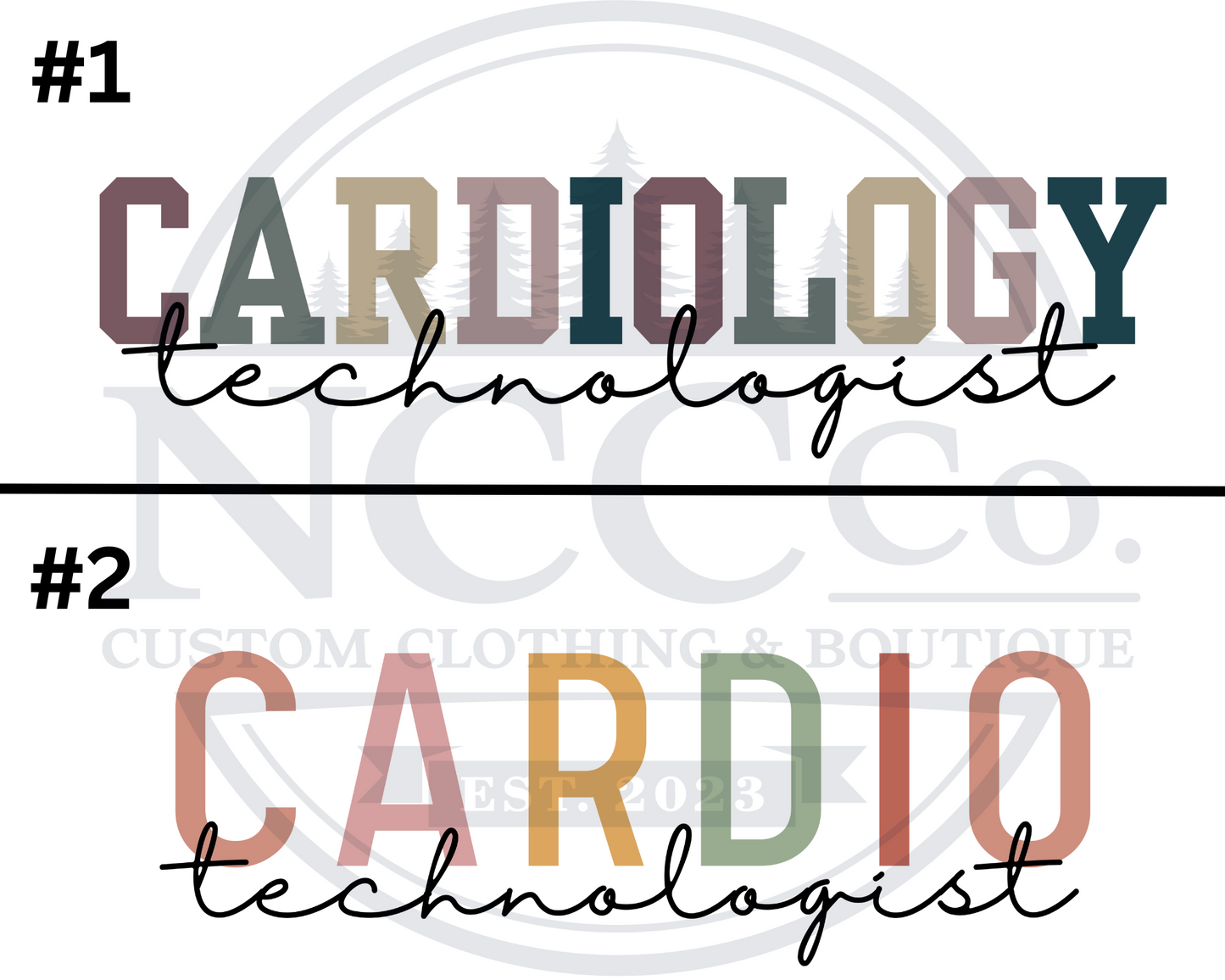 Cardio Tech - Centre Chest Designs