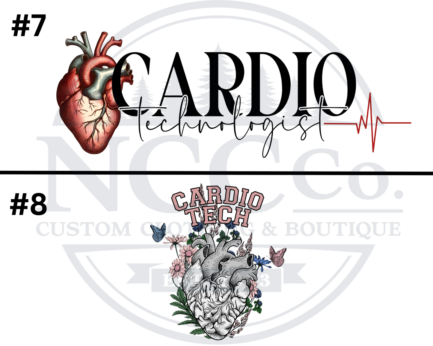 Cardio Tech - Centre Chest Designs