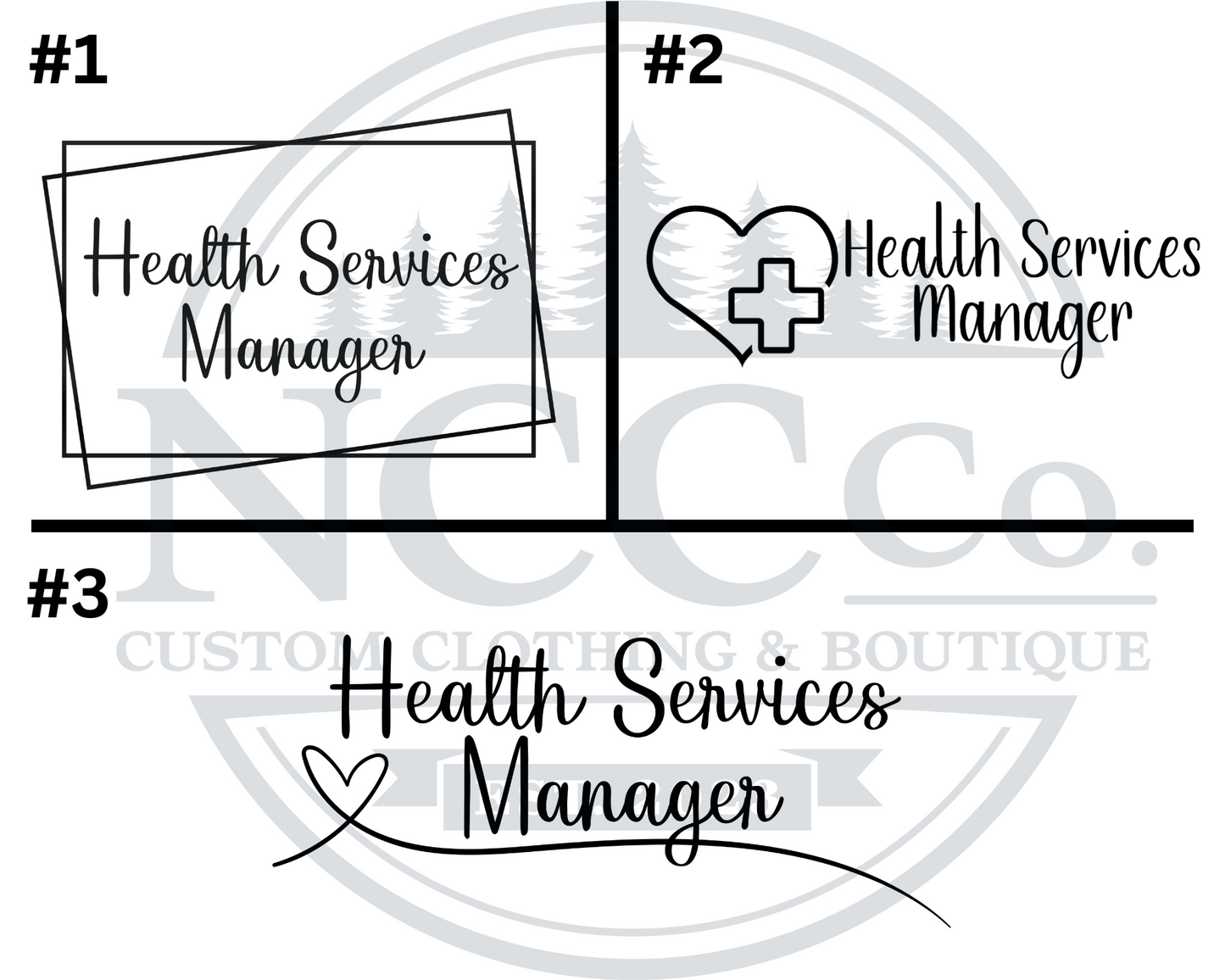 Health Services Manager - Left Chest Designs