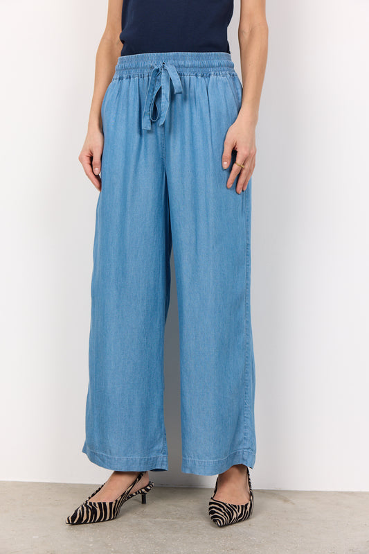 Liv Denim-Look Relaxed Pants