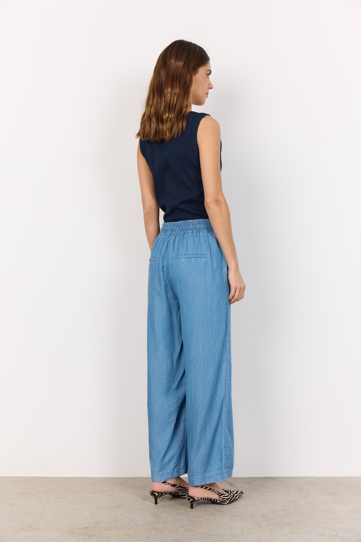 Liv Denim-Look Relaxed Pants