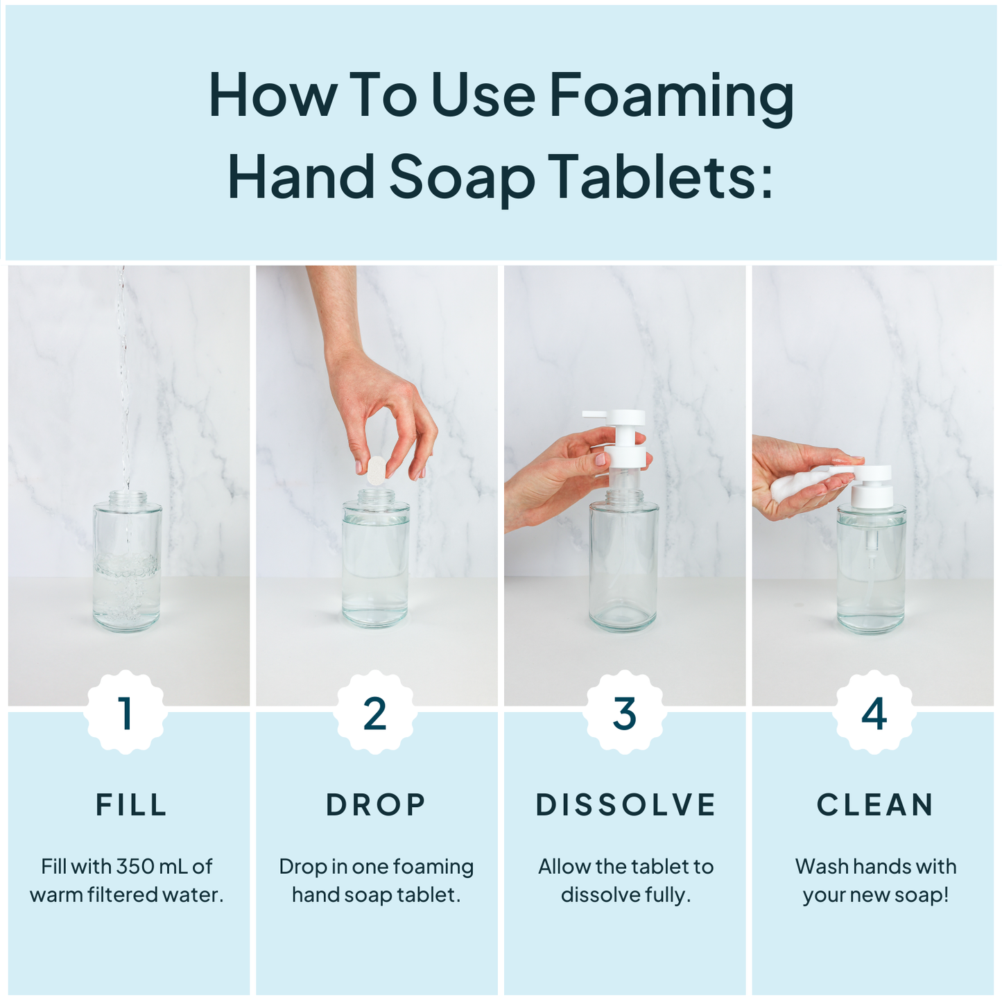 Warm Coconut - Concentrated Foaming Hand Soap Refill Kit