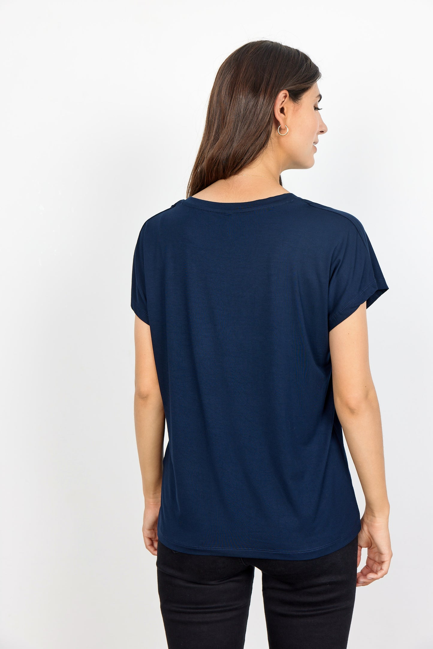 Marica Basic V-Neck - Navy