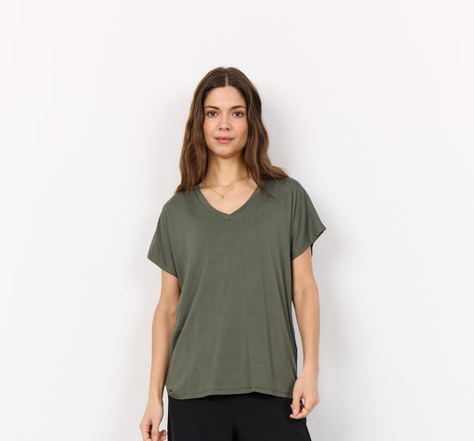 Marica Basic V-Neck - Olive