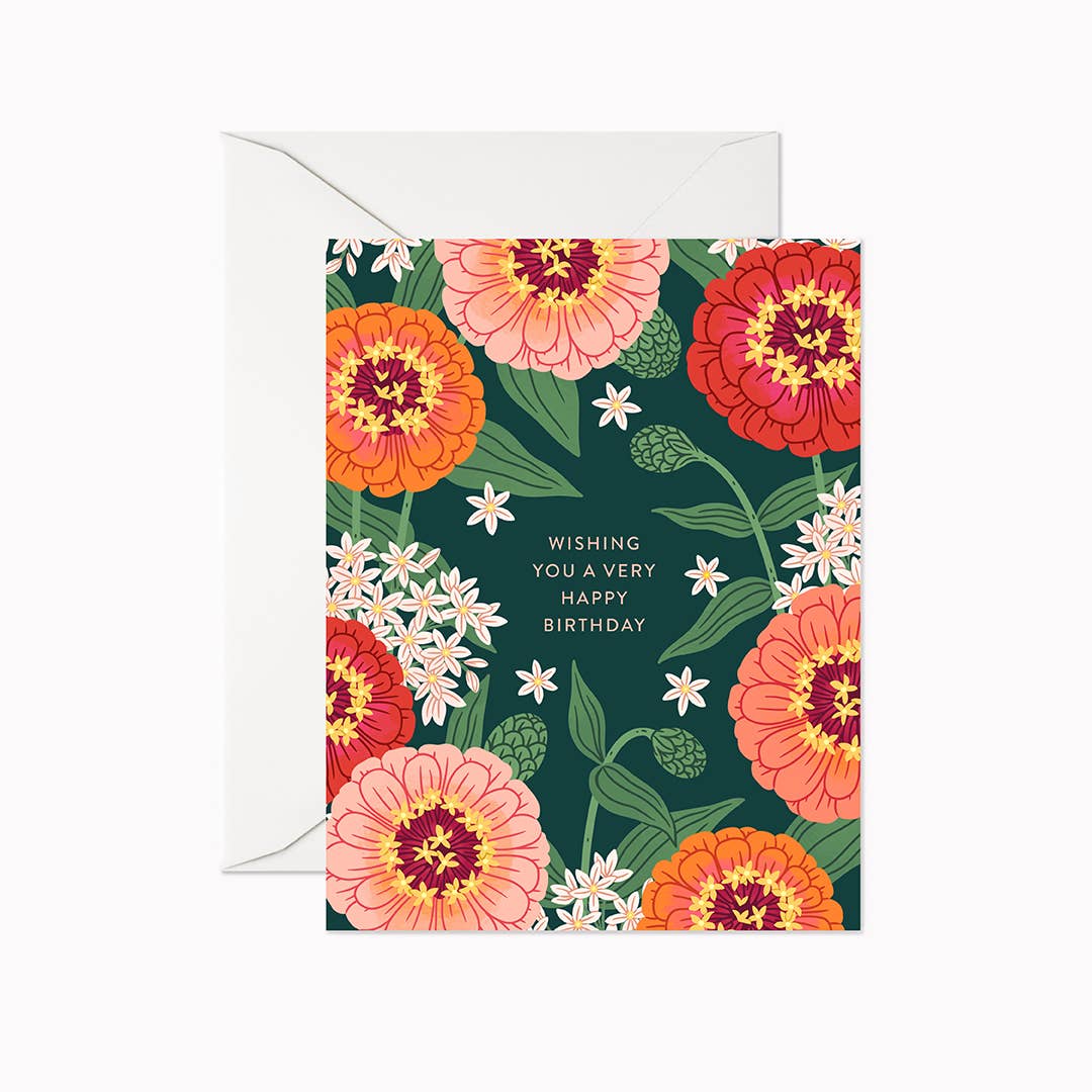 Zinnia Happy Birthday | Greeting Card