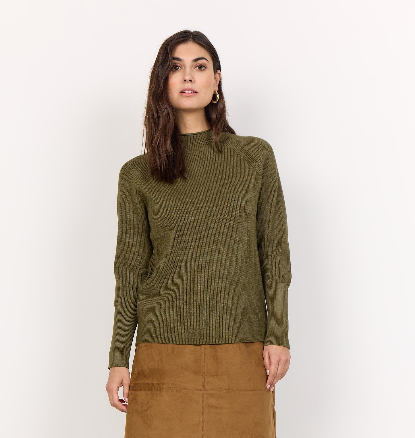 Kanita Knit Sweater - Dark Olive