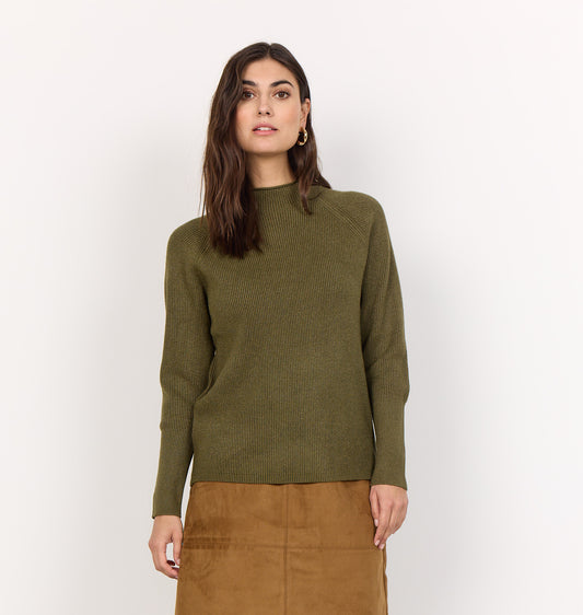 Kanita Knit Sweater - Dark Olive