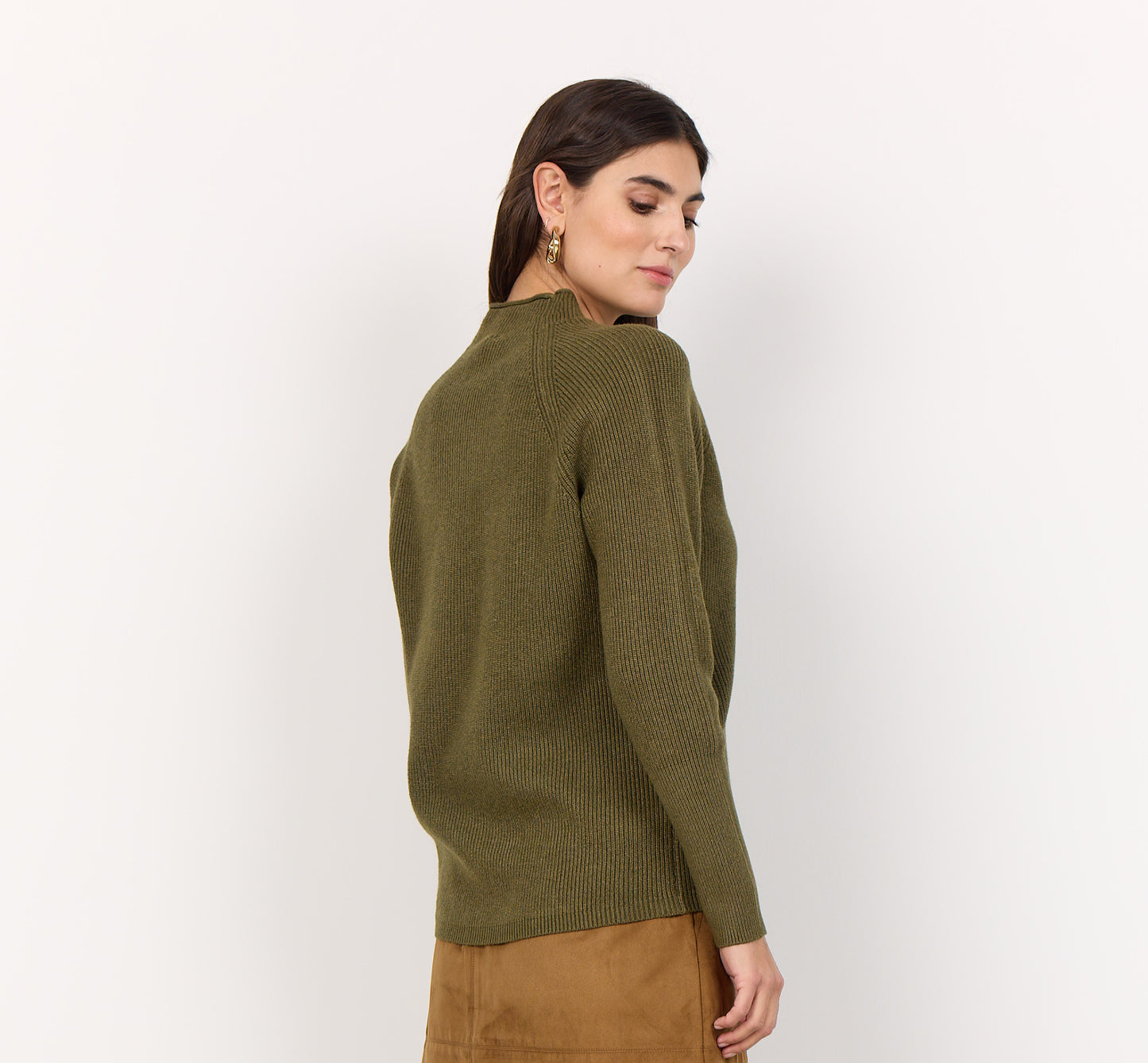 Kanita Knit Sweater - Dark Olive