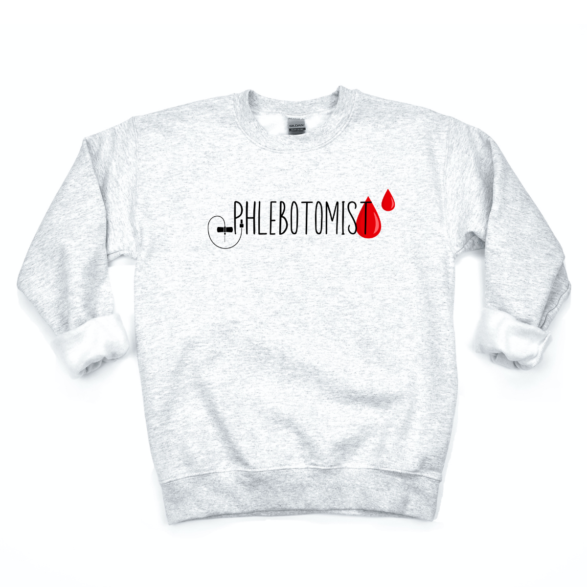 Phlebotomist Butterfly & Blood Drop Crewneck