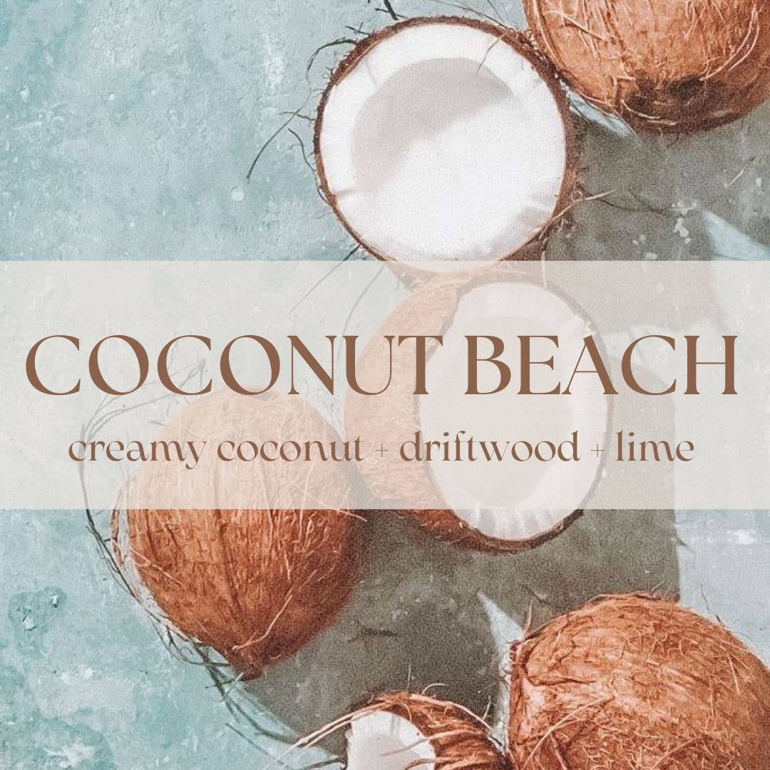 COCONUT BEACH | NON TOXIC SOY WAX CANDLE