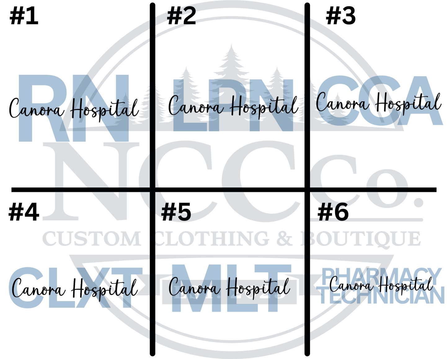 Canora Hospital with Occupation (BLUE) - Left Chest