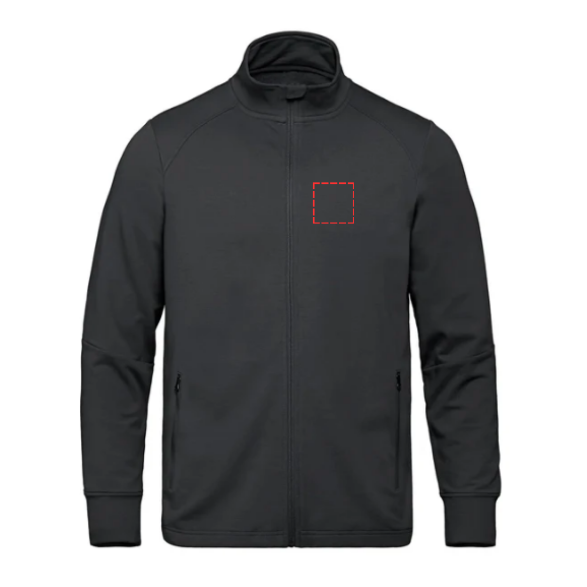 Men's Full-Zip Warmup Jacket - Left Chest Design