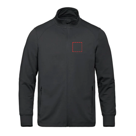 Men's Full-Zip Warmup Jacket - Left Chest Design