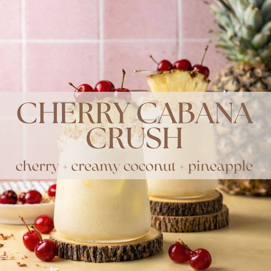 CHERRY CABANA CRUSH | NON TOXIC SOY WAX CANDLE | SUMMER COLLECTION
