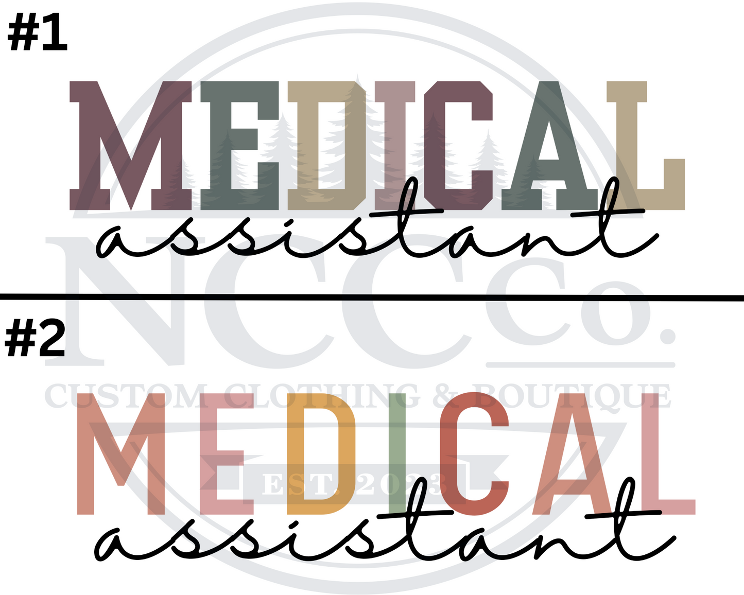 Medical Assistant - Centre Chest Designs