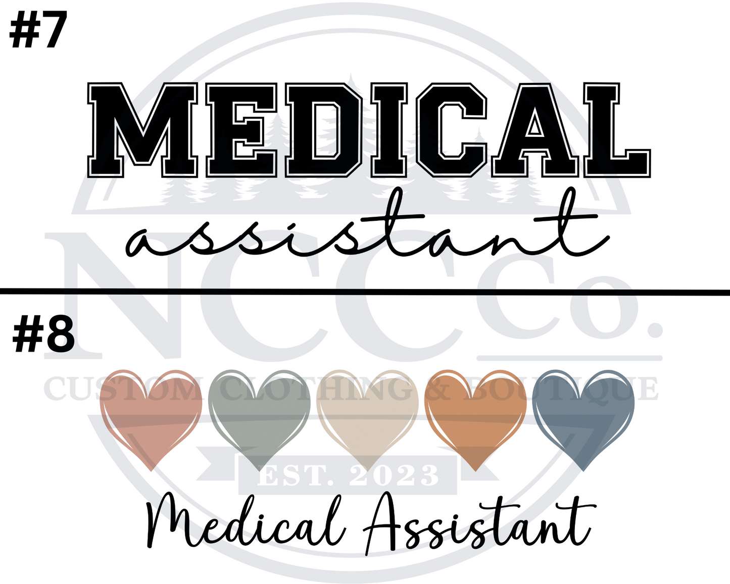 Medical Assistant - Centre Chest Designs