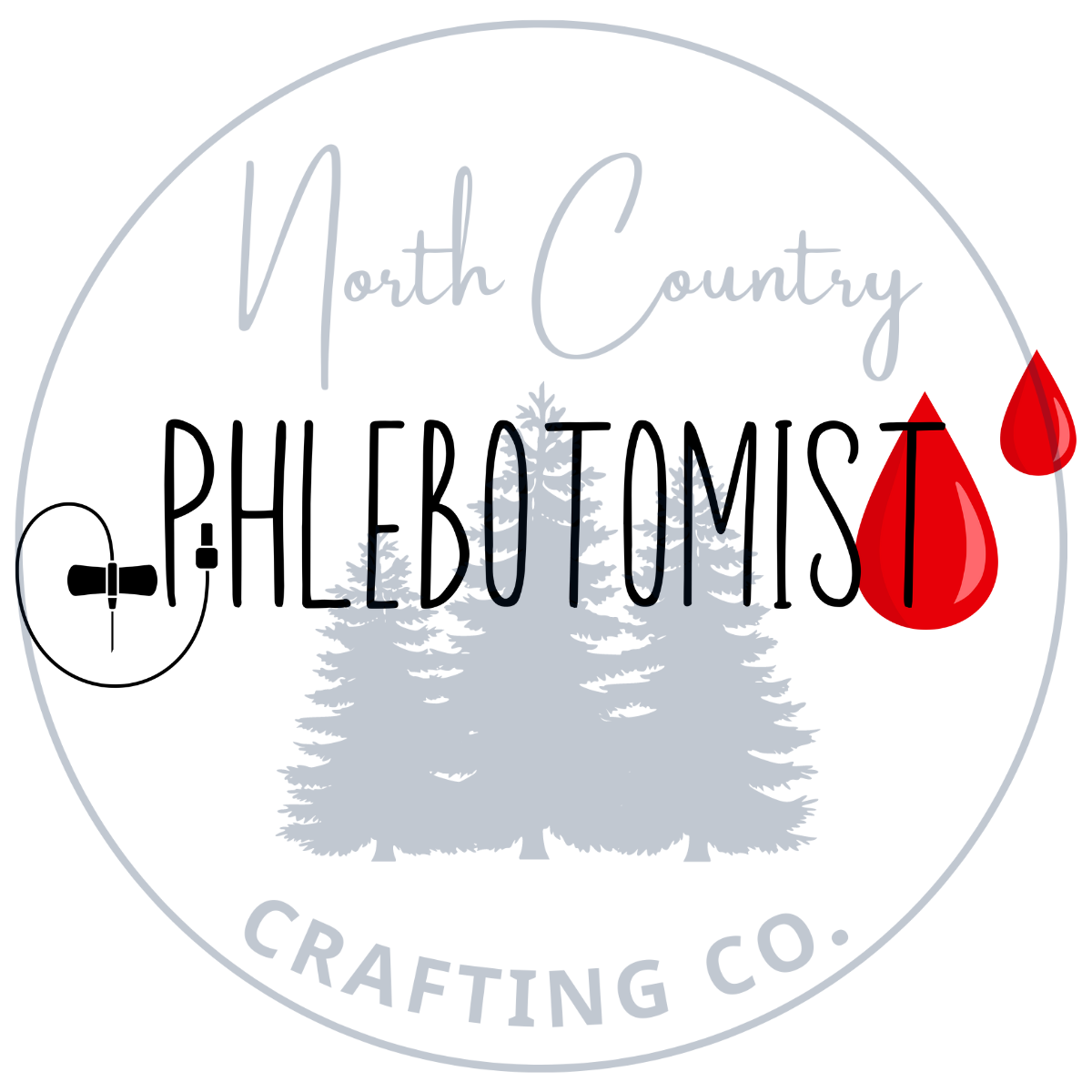 Phlebotomist Butterfly & Blood Drop Crewneck