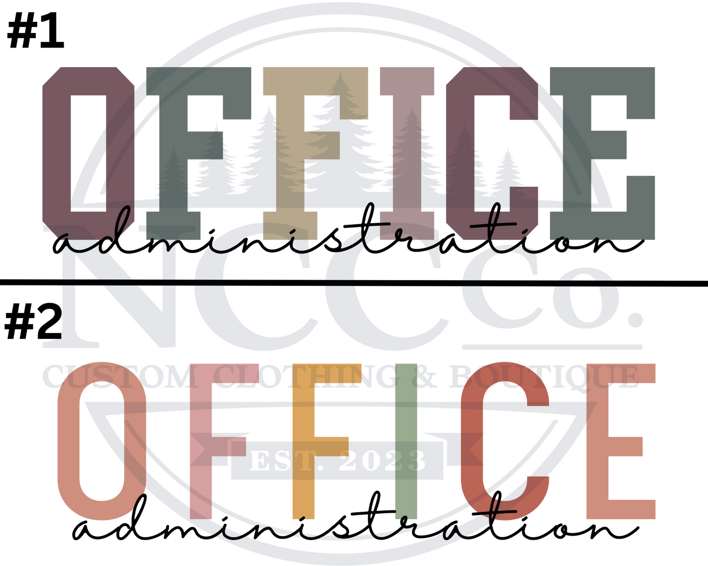 Office Administration - Centre Chest Designs