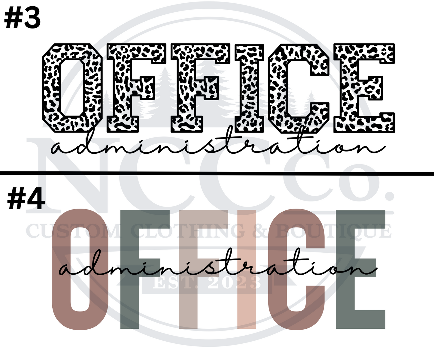 Office Administration - Centre Chest Designs