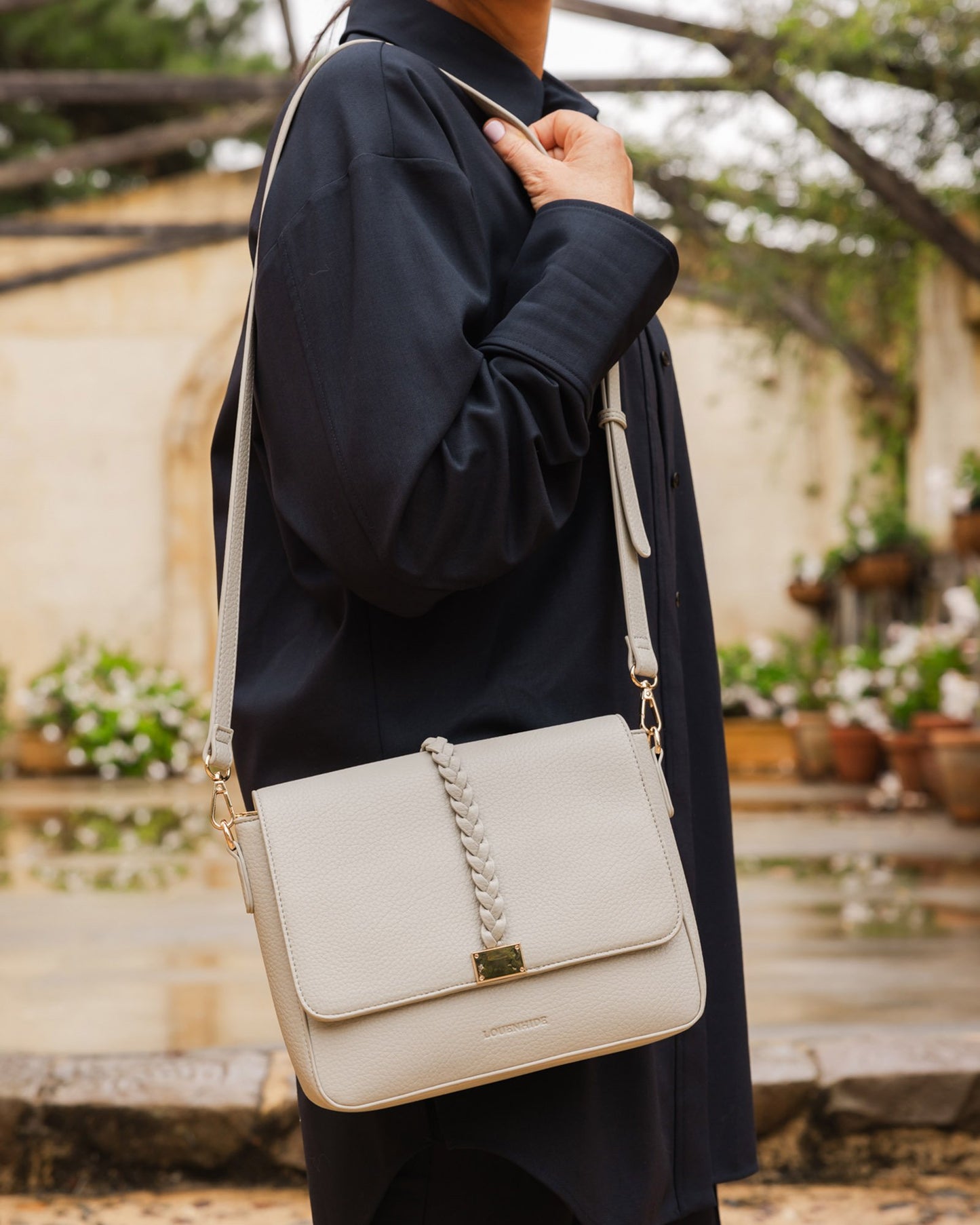 Ness Crossbody Bag - Light Grey