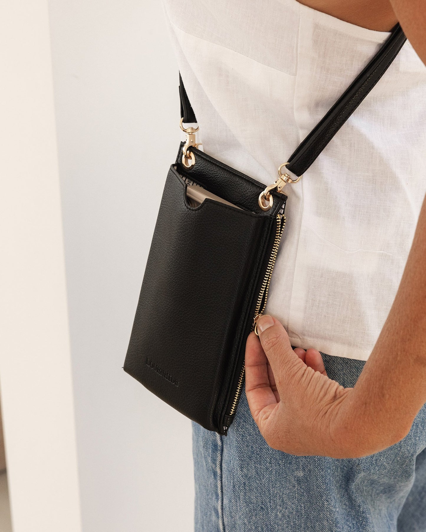 Suki RFID Phone Bag - Black