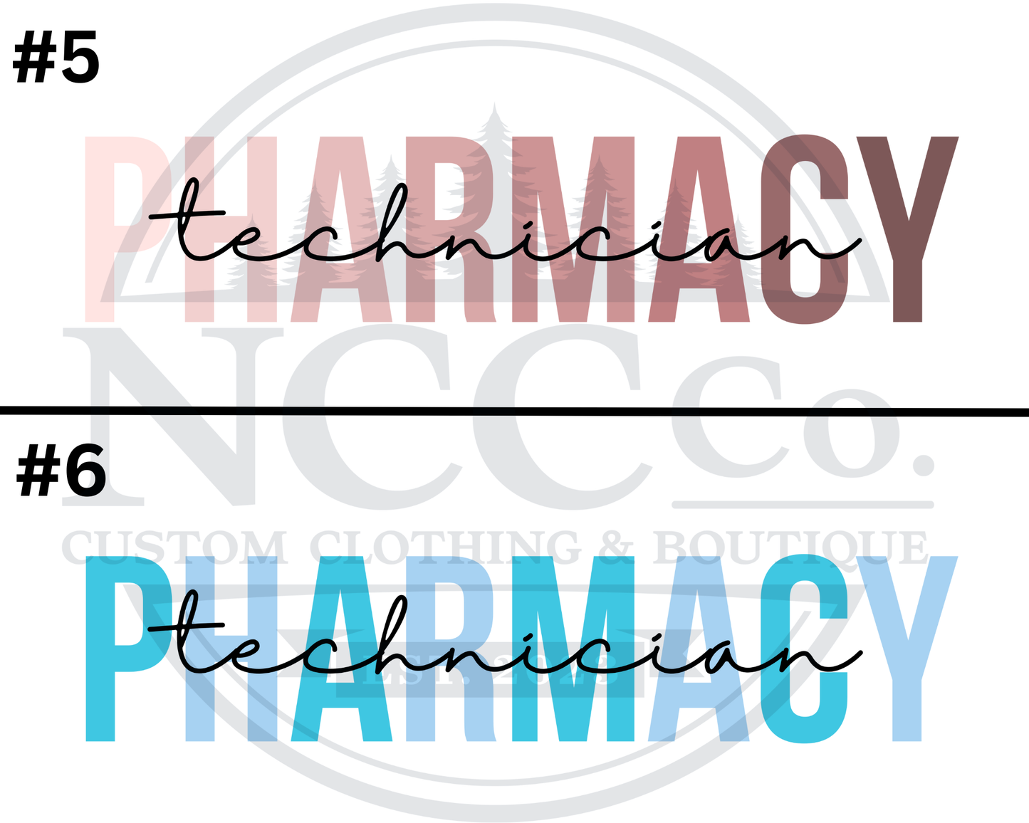 Pharmacy Tech - Centre Chest Designs
