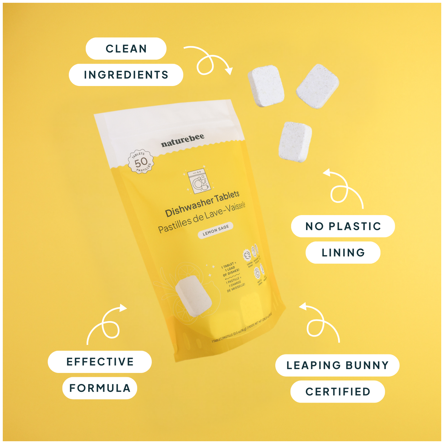 Dishwasher Tablets Lemon | MADE IN CANADA