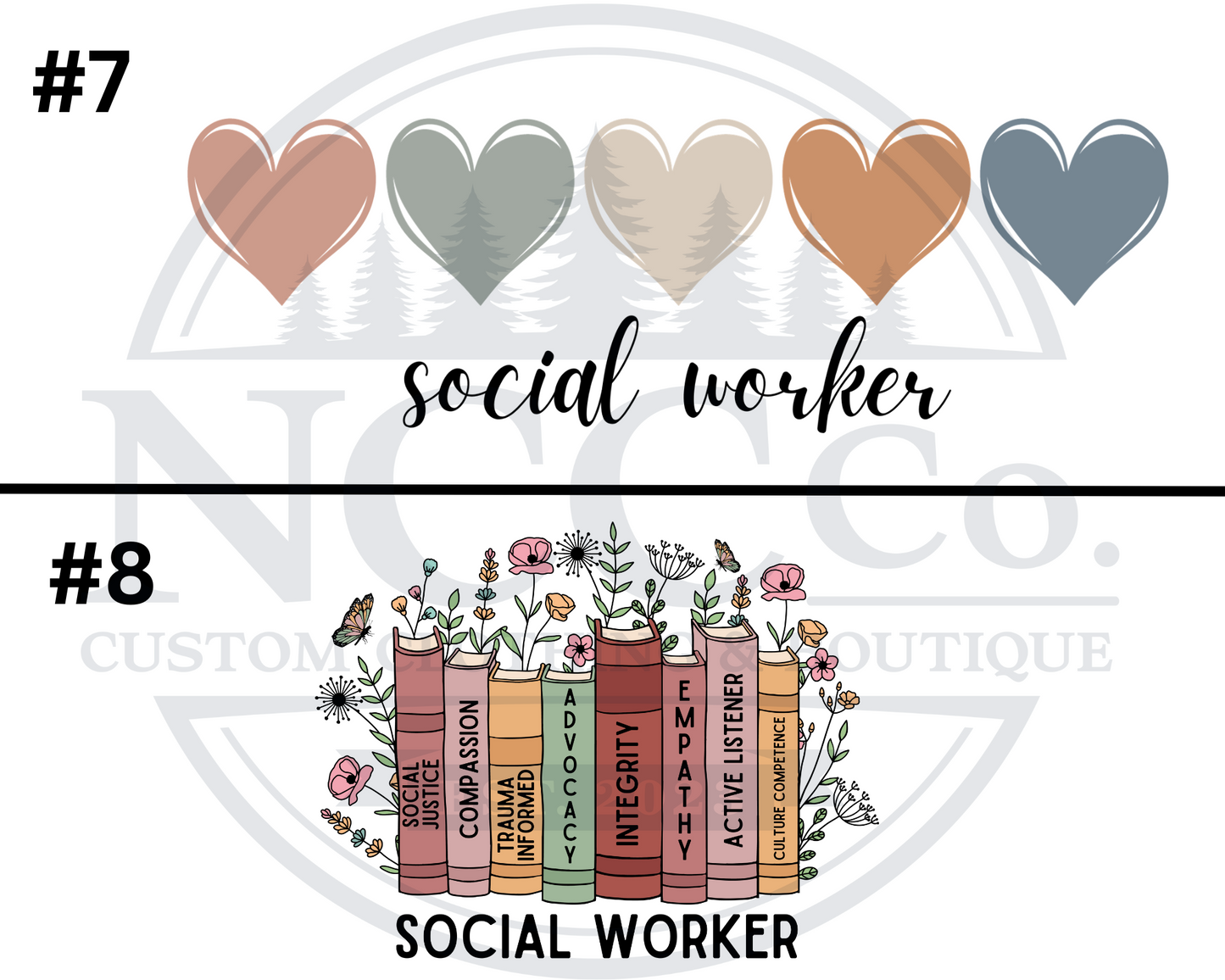 Social Worker Centre Chest Designs