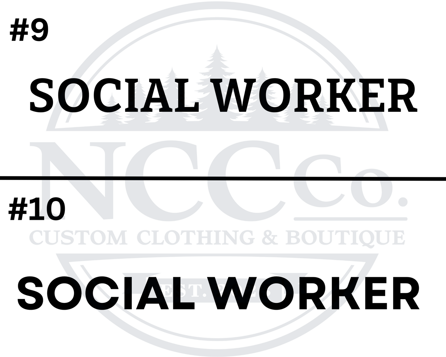 Social Worker Centre Chest Designs