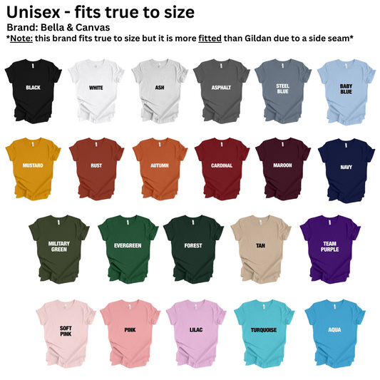 Unisex T-Shirt (Bella+Canvas) - Left Chest Design