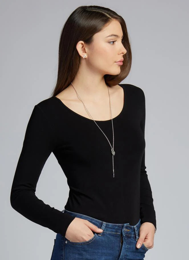 Bamboo Scoop Neck Long Sleeve