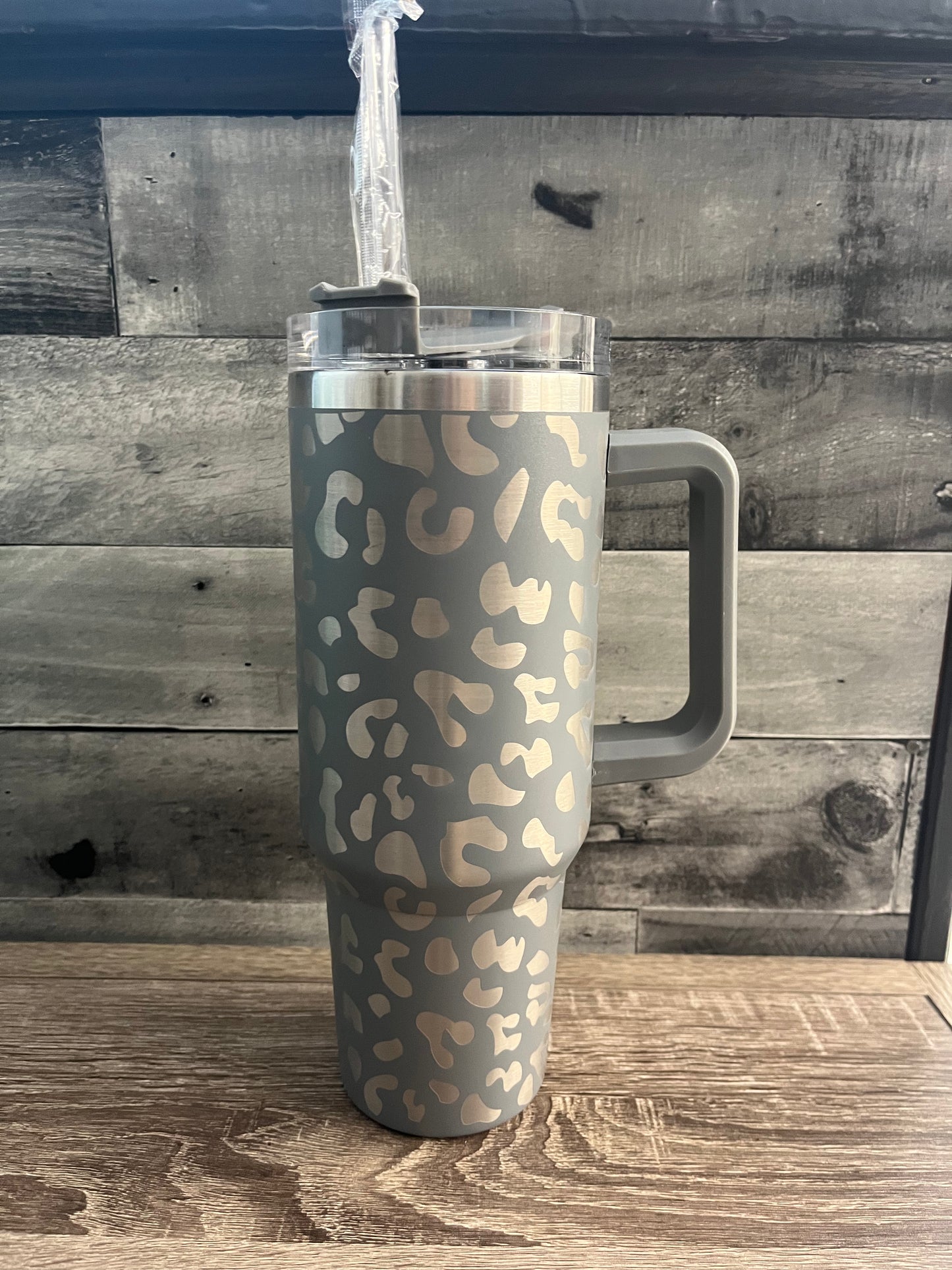 Leopard Engraved Tumbler - 40oz