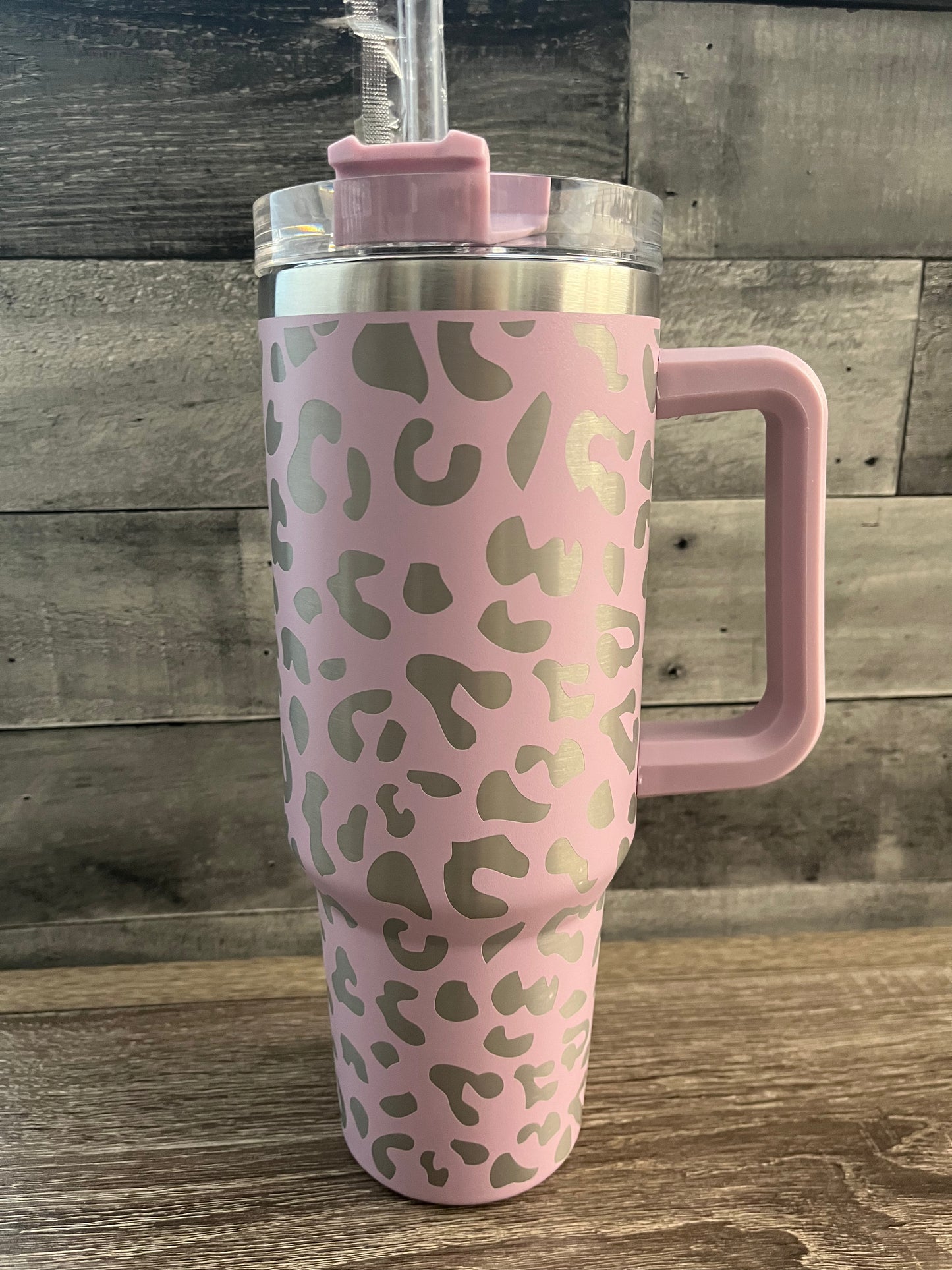 Leopard Engraved Tumbler - 40oz