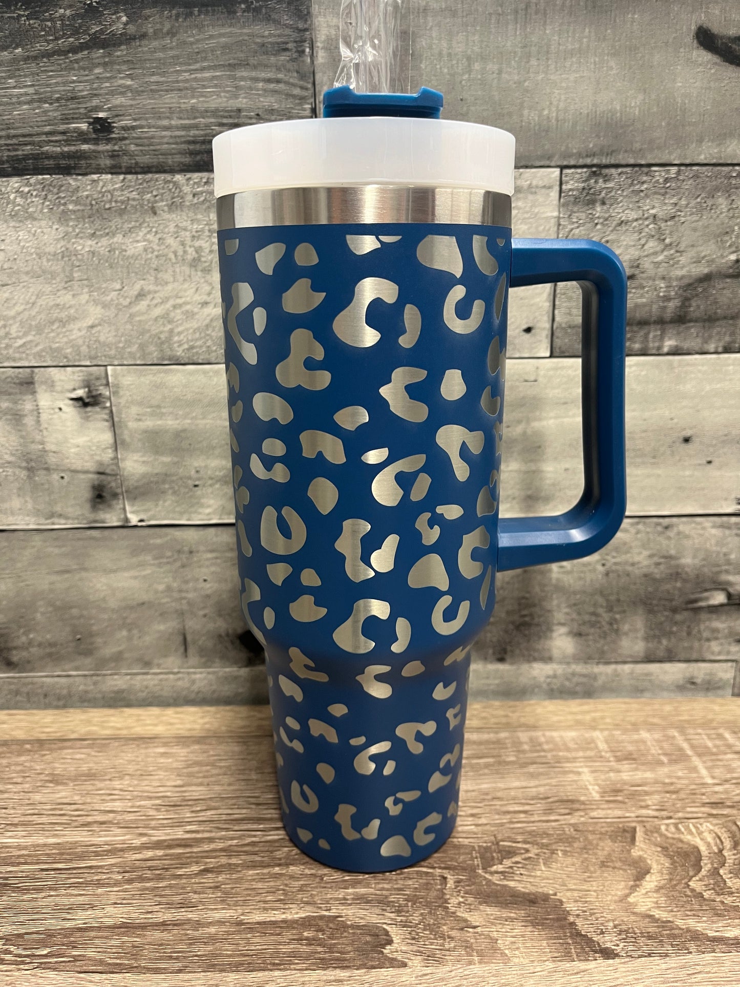 Leopard Engraved Tumbler - 40oz