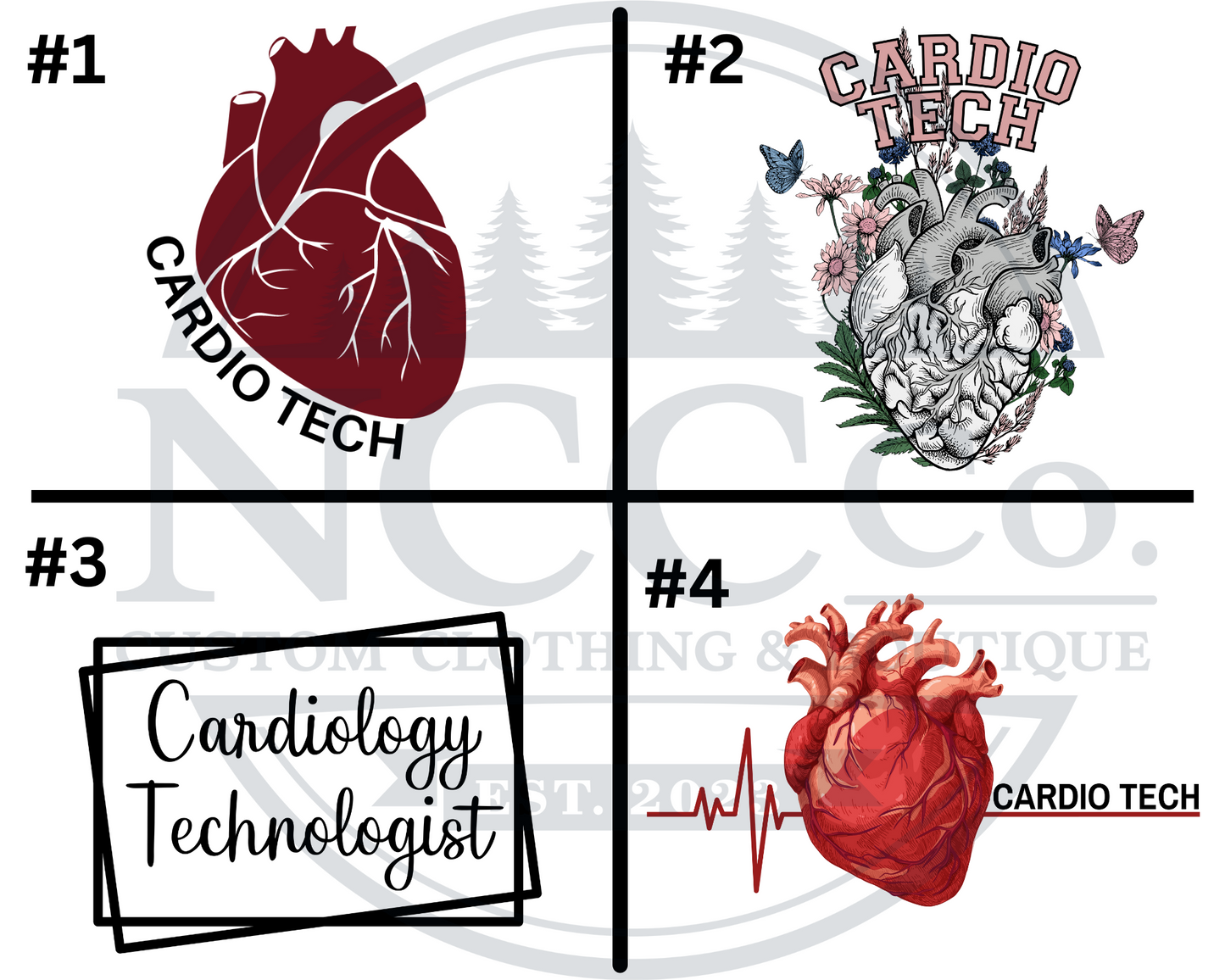 Cardio Tech - Left Chest Designs