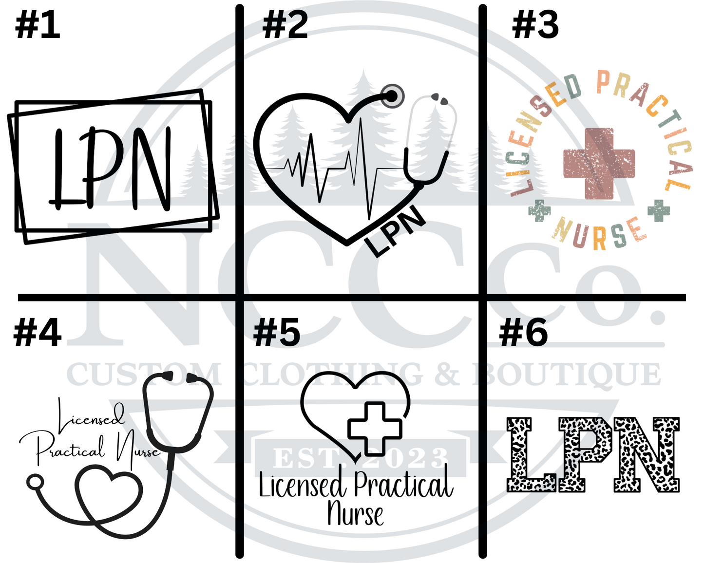LPN - Left Chest Designs