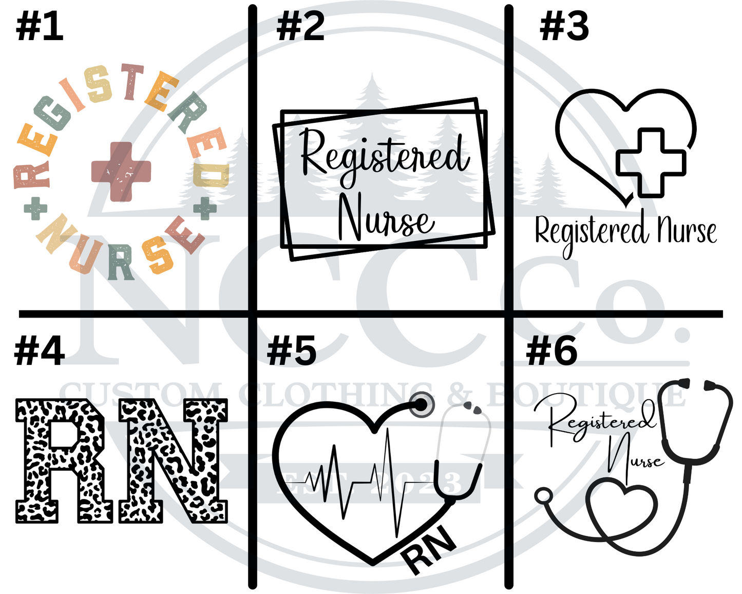 RN - Left Chest Designs