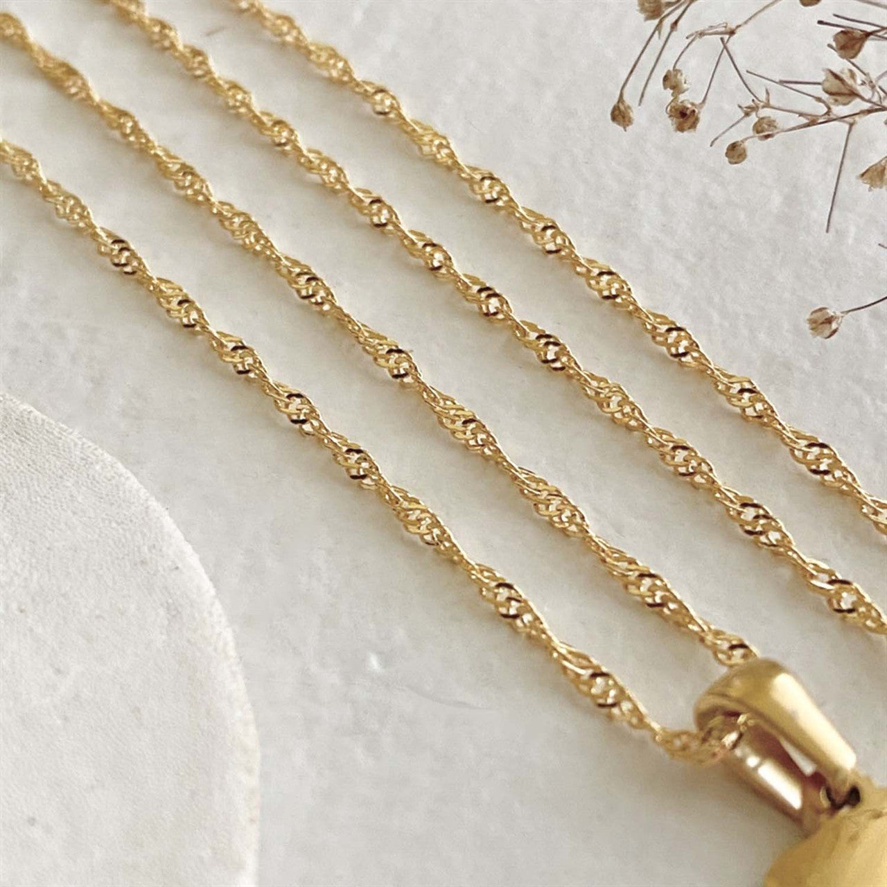 Carrie Mother of Pearl Initial Necklace