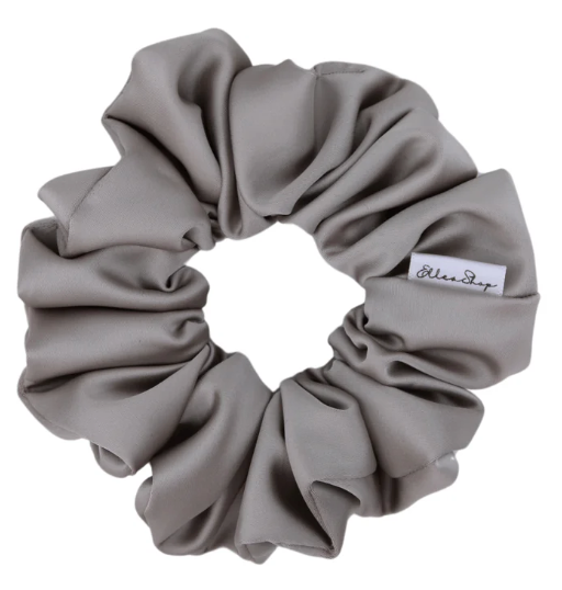 Ice Champagne Satin Scrunchie