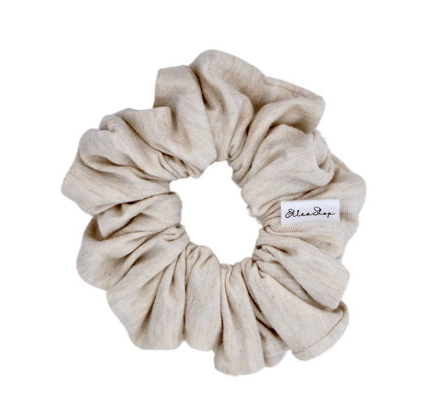 Almond Bamboo Scrunchie