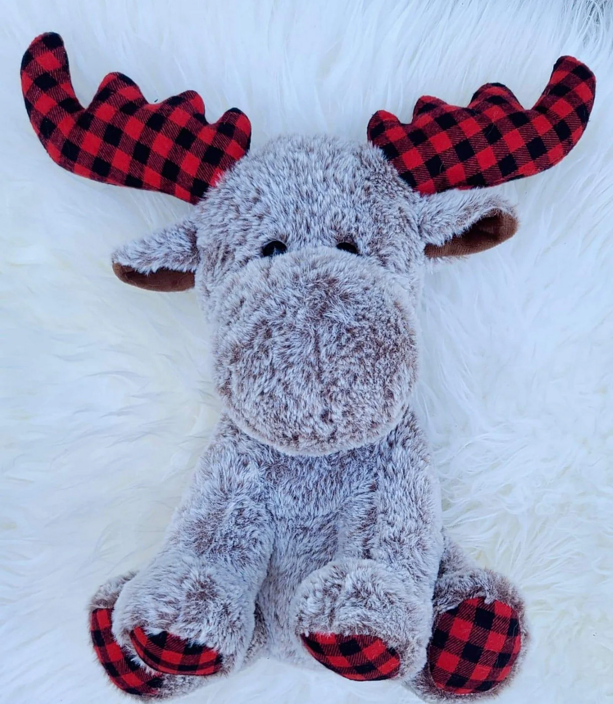 Plush Moose - Plaid Antlers