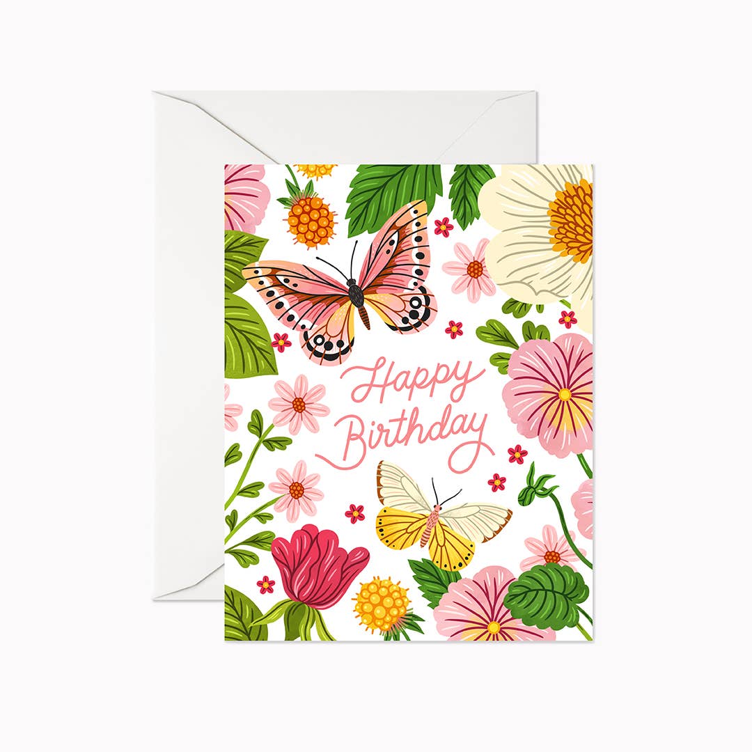 Happy Birthday Butterflies | Greeting Card