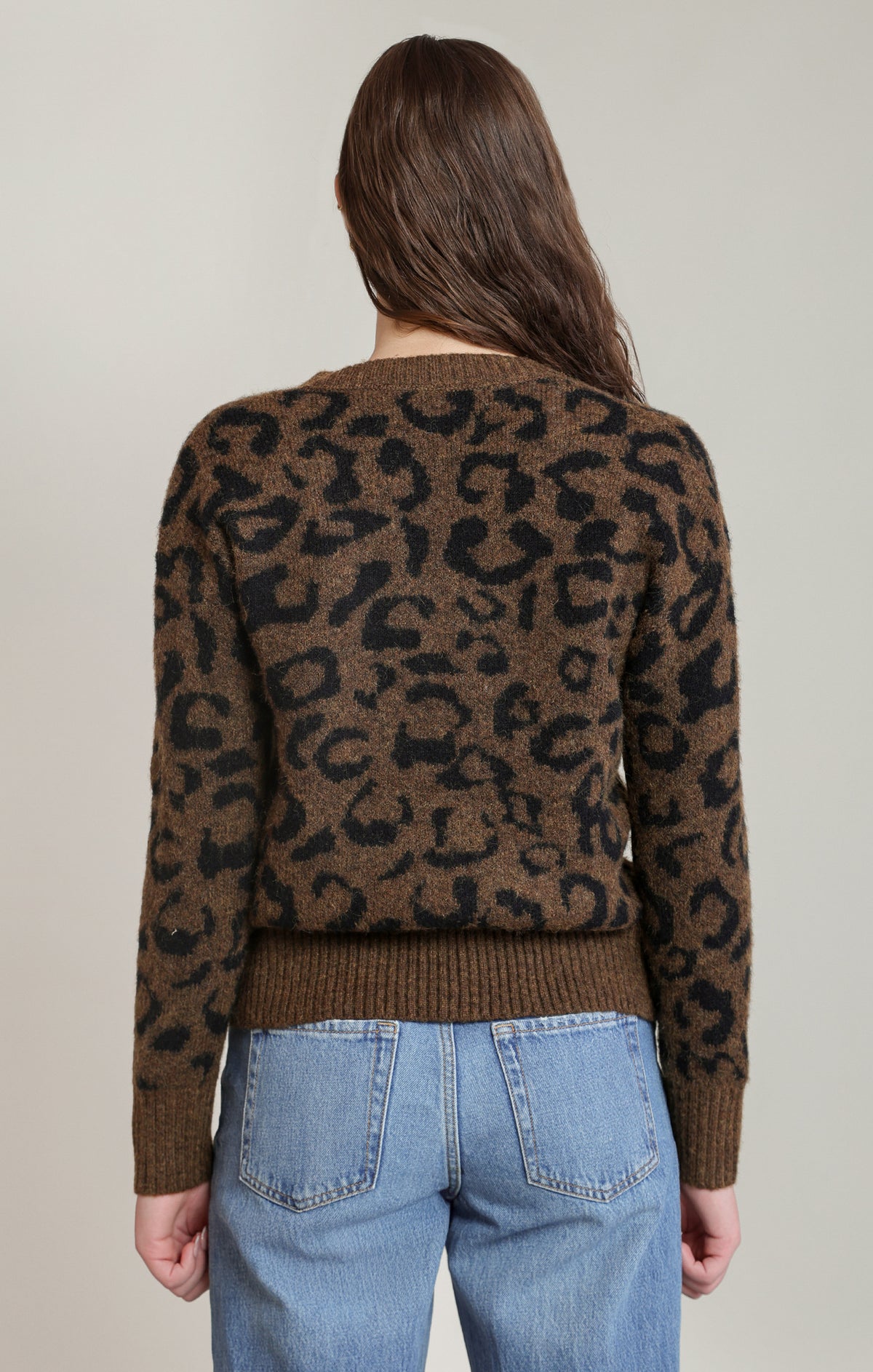 Leopard V-Neck Sweater