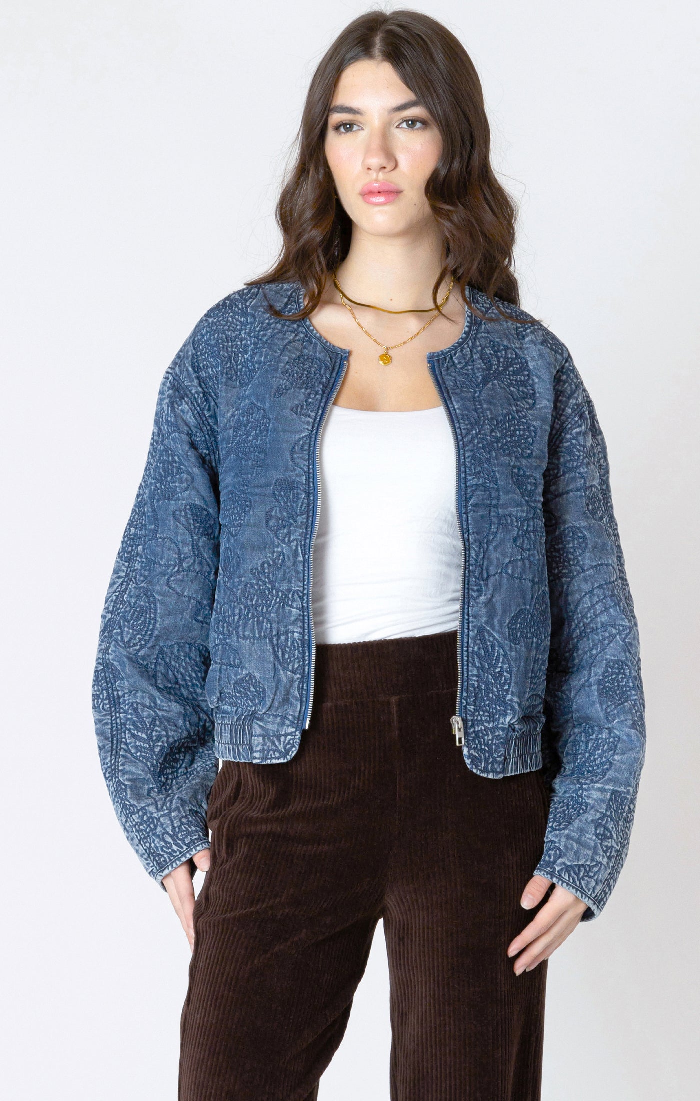 Quilted Bomber Jacket