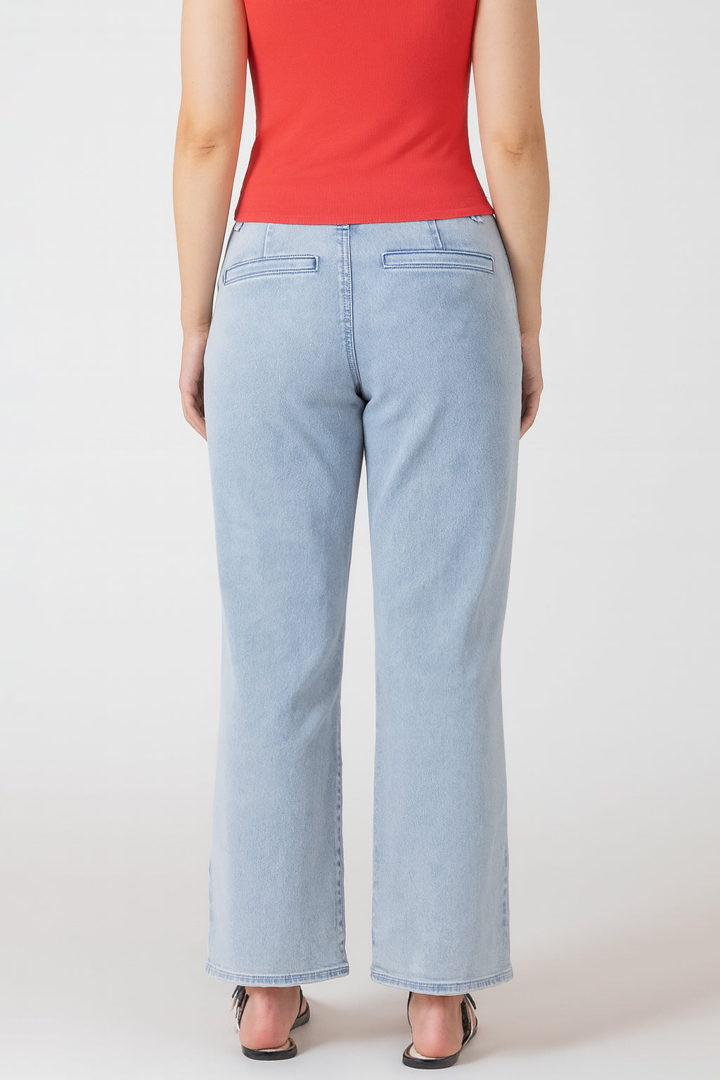 Relaxed Stretch Twill Pant - Faded Blue Wash