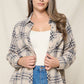 Doe and Rae Curvy Plaid Shirt With Roll up Sleeve