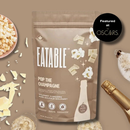 Pop the Champagne - Wine Infused White Chocolate Popcorn 125g