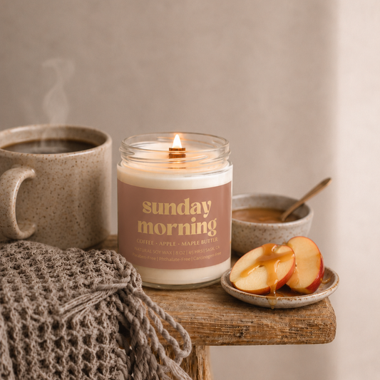 SUNDAY MORNING | 8OZ NON TOXIC SOY CANDLE